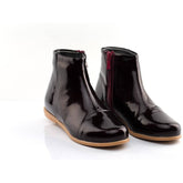Bella Leather Ankle Boots - Burgundy